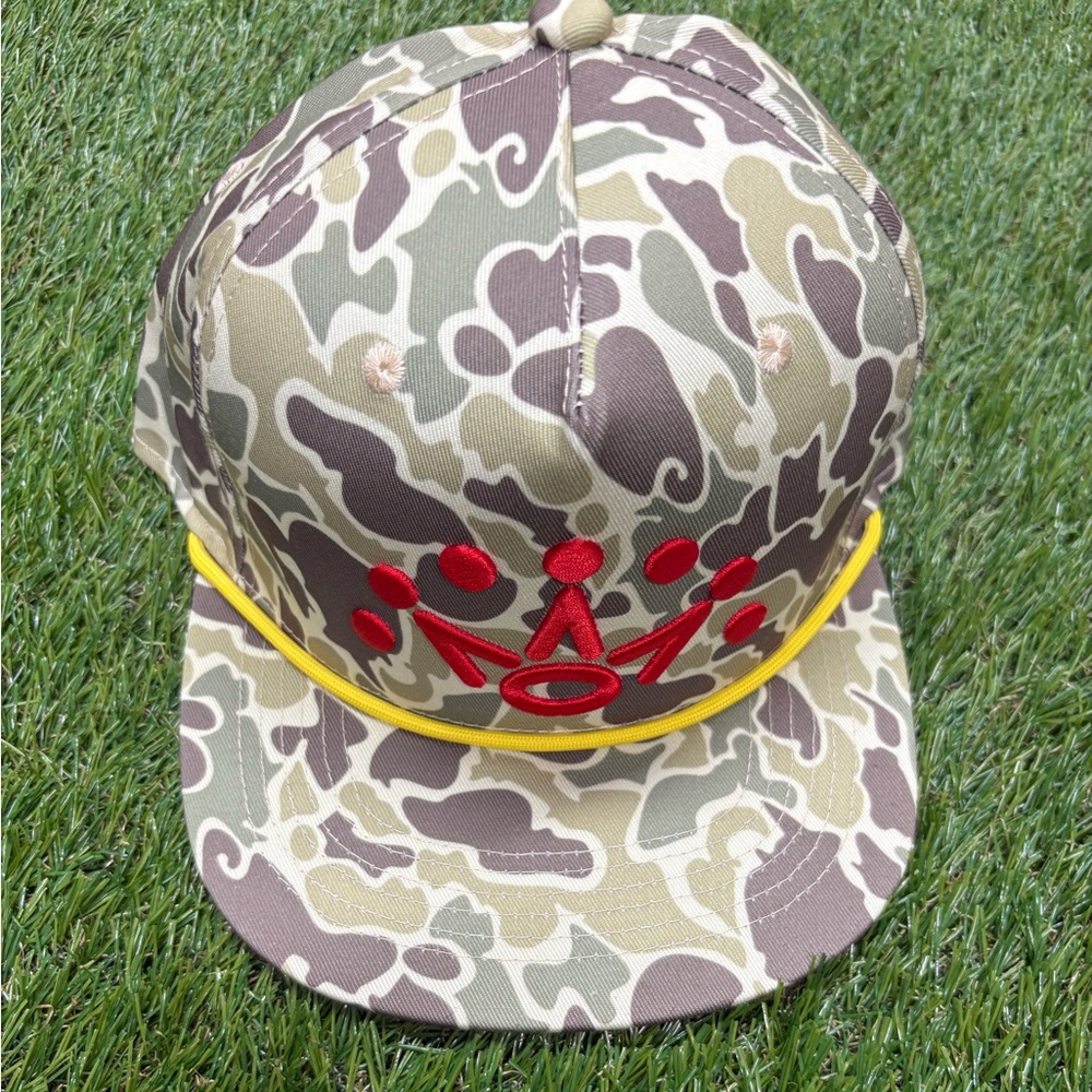 Scotty Cameron Camouflage Hat with Red and Yellow Details